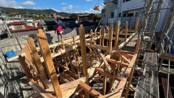 C様店舗　棟上げを行いましたのサムネイル